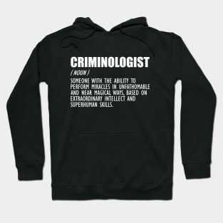 Criminologist Definition w Hoodie